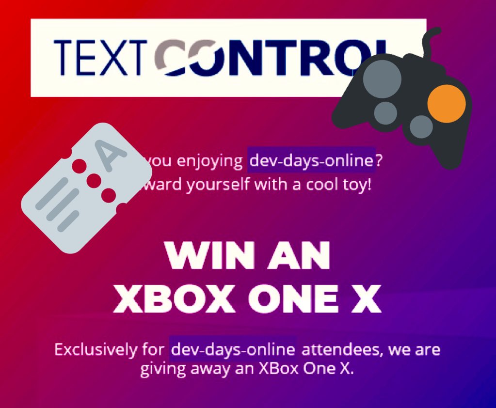 txtextcontrol's tweet photo. Good morning #devdaysonline. A fantastic day to learn from motivated speakers. Get your coffee and tune in today for great content. Oh, and enter the #xboxonex raffle. Good luck! https://t.co/CfOJ5EgwDn #mddevdays #dncgn #netdayfranken https://t.co/q44dGdd6ZQ