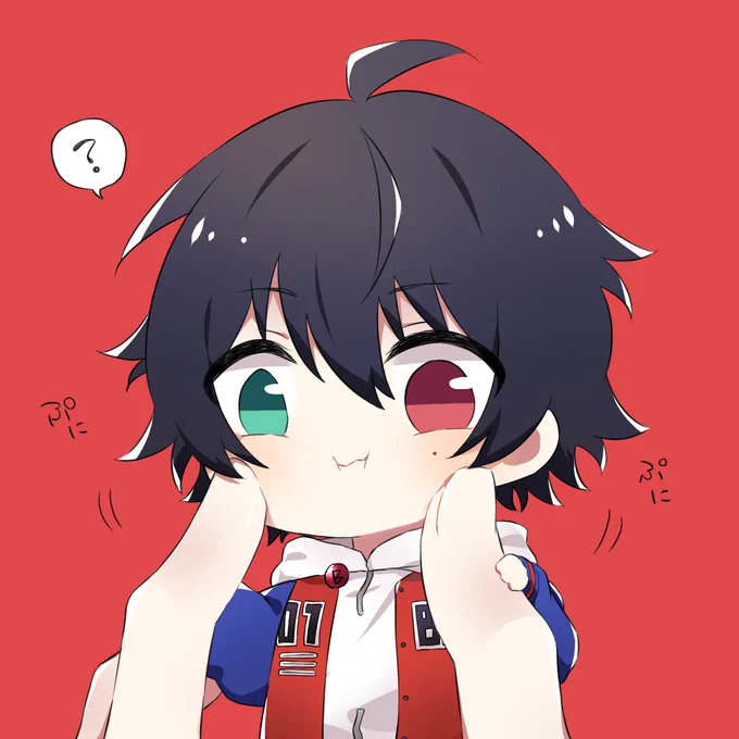 赤ァッ!!! って感じだったからちょっと彩度落としたけどあんまり変わらないな 