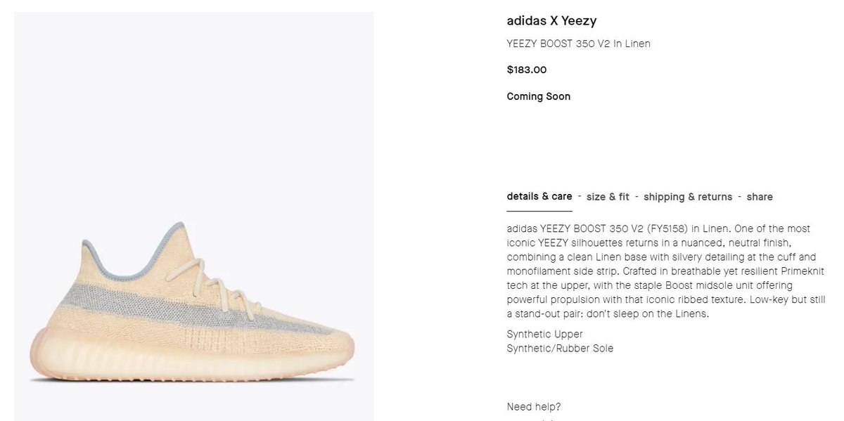 UPCOMING 350 V2s YEEZY 350 V2 LINEN RELEASE