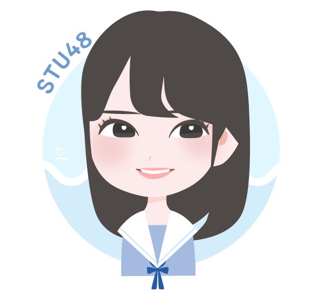 とうにゅうちゃん 10人目 榊美優ちゃん 漢字あってるかな Stu48全員描くぞう 目指せ1日1アイドル似顔絵