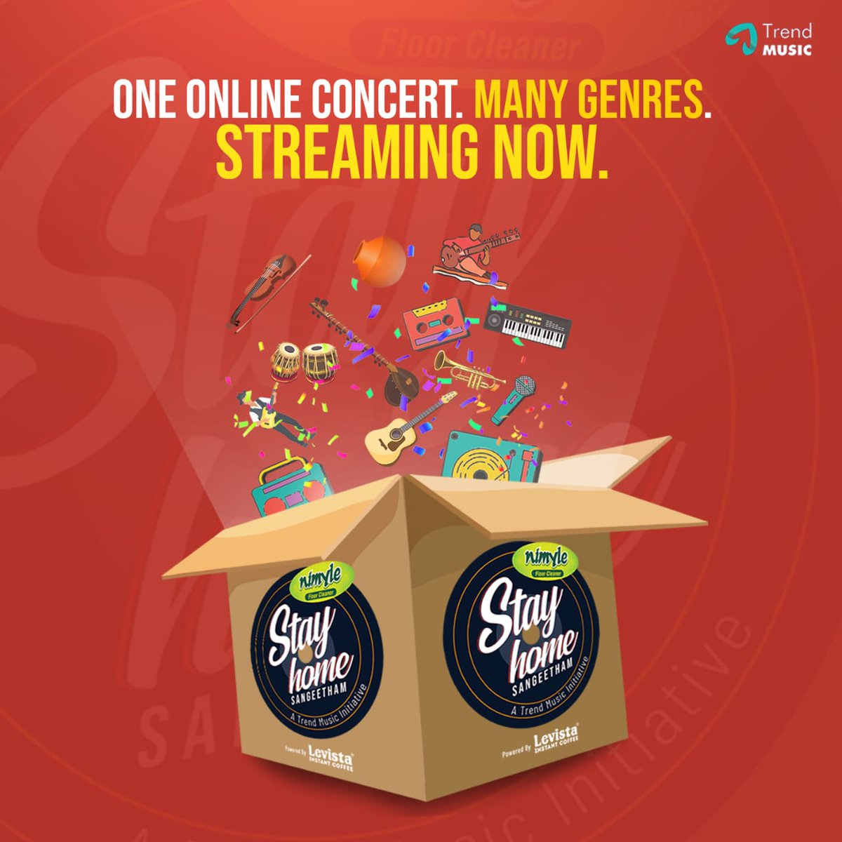 trendmusicsouth's tweet photo. The one online concert with all the genres of music to entertain you this lockdown! Tune into #StayHomeSangeetham now streaming on #TrendMusic.
https://t.co/pH1wGd9tUV
@nimyleofficial @levistacoffee
#SwitchToNimyle #PowerOfNeem #LevistaInstantCoffee #LiveInYourLivingRoom https://t.co/q8K4mqev1F