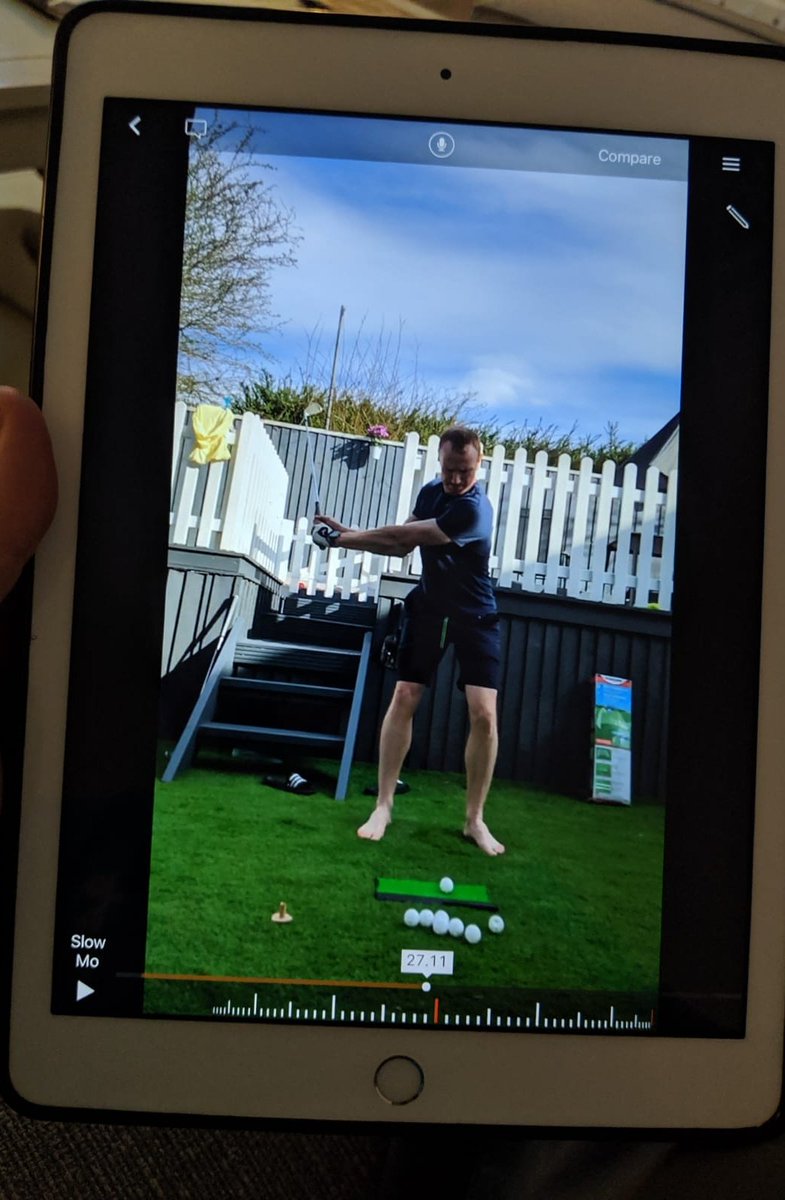 What an ideal time to improve your game 😬 

How about online Lessons ? ⛳

Here's an example of a client reporting back with swing videos from the garden 👏

Message for details now 🏌️