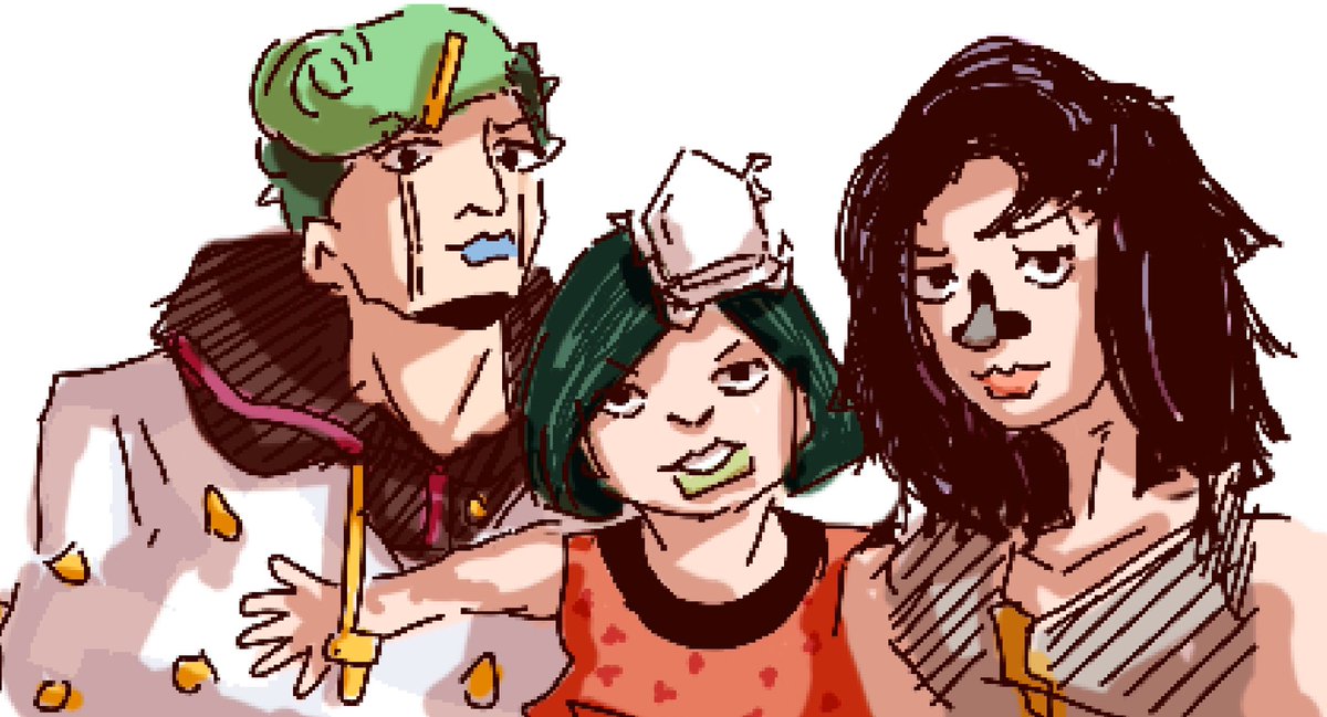 jojo lion colored sketches 