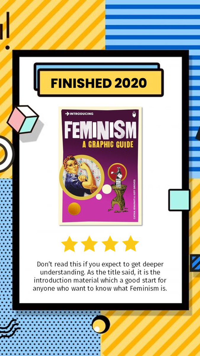 45. Introducing Feminism: A Graphic GuideMasih didorong keinginan u/ tau lebih banyak selepas membaca Media Studies sekaligus bukunya lagi diskon di Google PlayBooks -  https://www.goodreads.com/review/show/3287038165