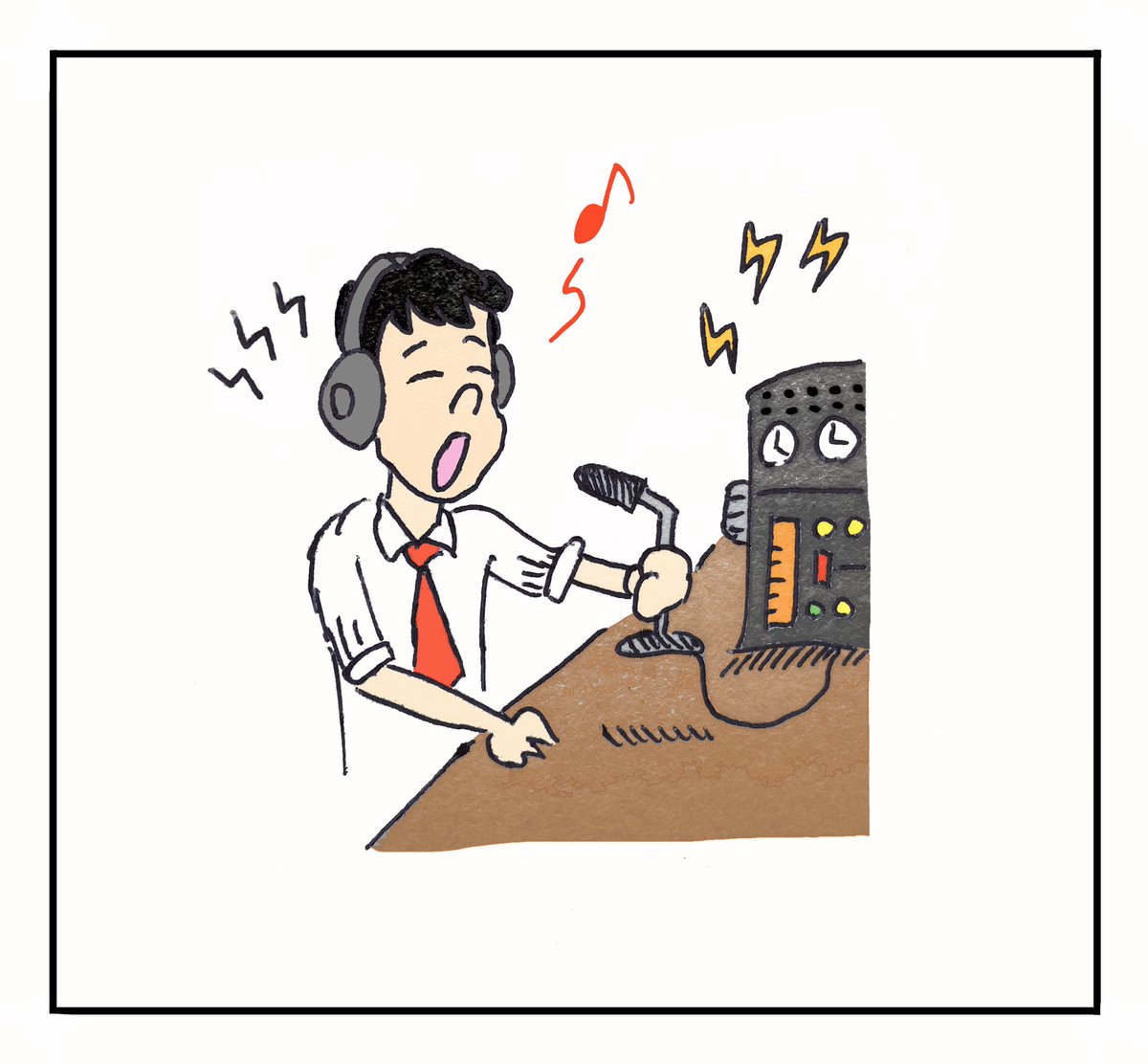 Kazuki 練習中 4月18日 世界アマチュア無線の日 らくがき イラスト おうち時間 今日は何の日 世界アマチュア無線の日 絵描きさんと繋がりたい イラスト好きな人と繋がりたい 落書き好きさんと繋がりたい