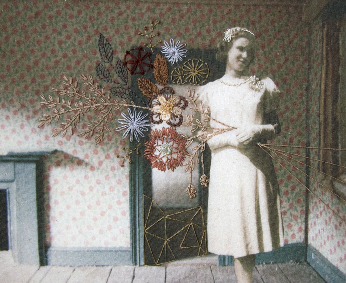 womensart1's tweet image. Chelsea Revellel, a Boston-based fine artist exploring assemblage, mixed media, and fiber art on themes such as the home #womensart