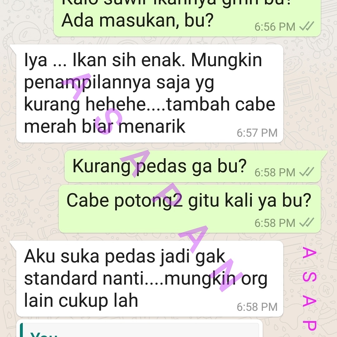 Asapan10's tweet photo. Sebagian review untuk batch terakhir PO ayam asap dari konsumen yang puas. Semoga bisa improve lagi ke depannya 

Twitter please do your magic https://t.co/X5tzNC7Zsa
