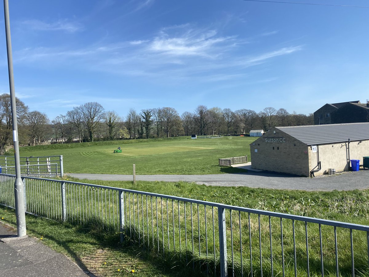 Groundsman still hard at work, even though there’ll be no cricket for the foreseeable. Stay safe everyone. Fingers crossed for some form of Cricket this season 🤞🏻🏏
