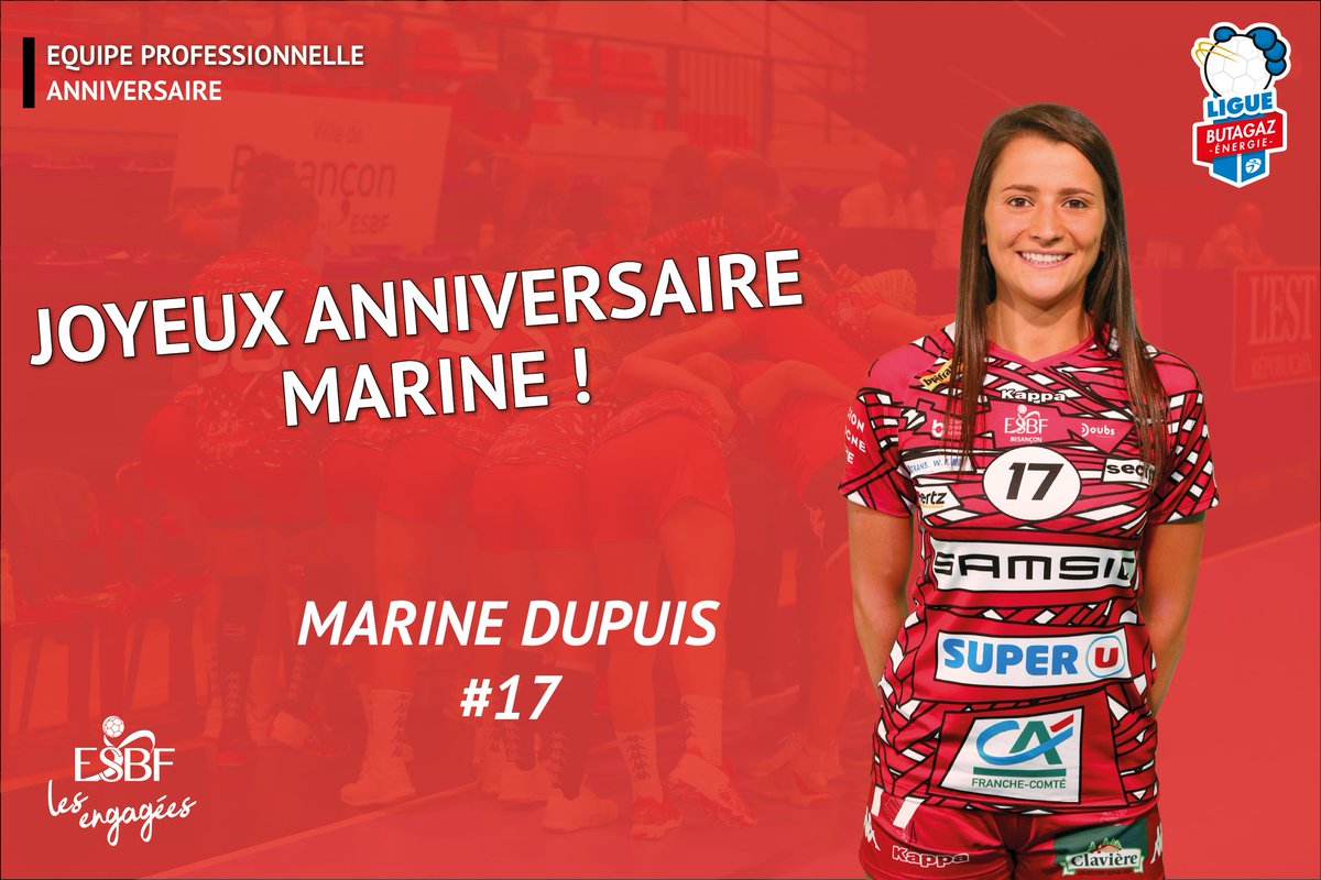 Esbf Handball Anniversaire En Ce Samedi 18 Avril L Esbf Souhaite Un Tres Joyeux Anniversaire A Son Ailiere Gauche Marine Dupuis Meilleure Buteuse Bisontine De La