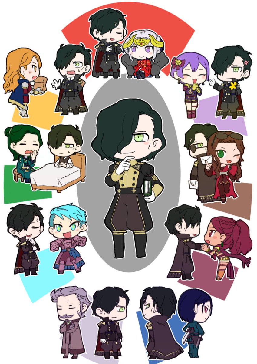 yuie_fekabe's tweet photo. ヒューベルト＝フォン＝支援会話が良すぎる=ベストラのミニキャラらくがき https://t.co/lwsi2PqLhb