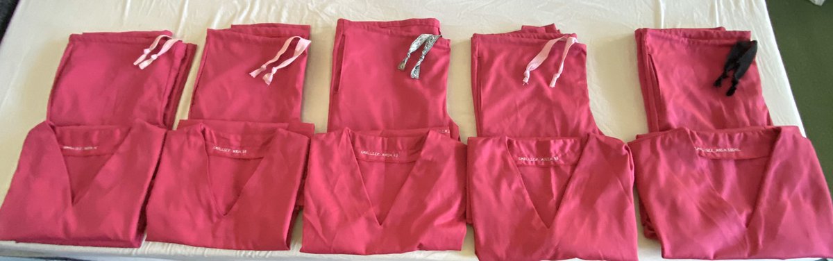 DonnaProspect's tweet photo. Forty sets of scrubs done now and we now have twelve amazing volunteers sewing scrubs for health and care workers who are experiencing shortages of this essential protection at work. Our NHS and staff are amazing. Let’s protect them properly #PPE #scrublove https://t.co/9jp0UgkCAh