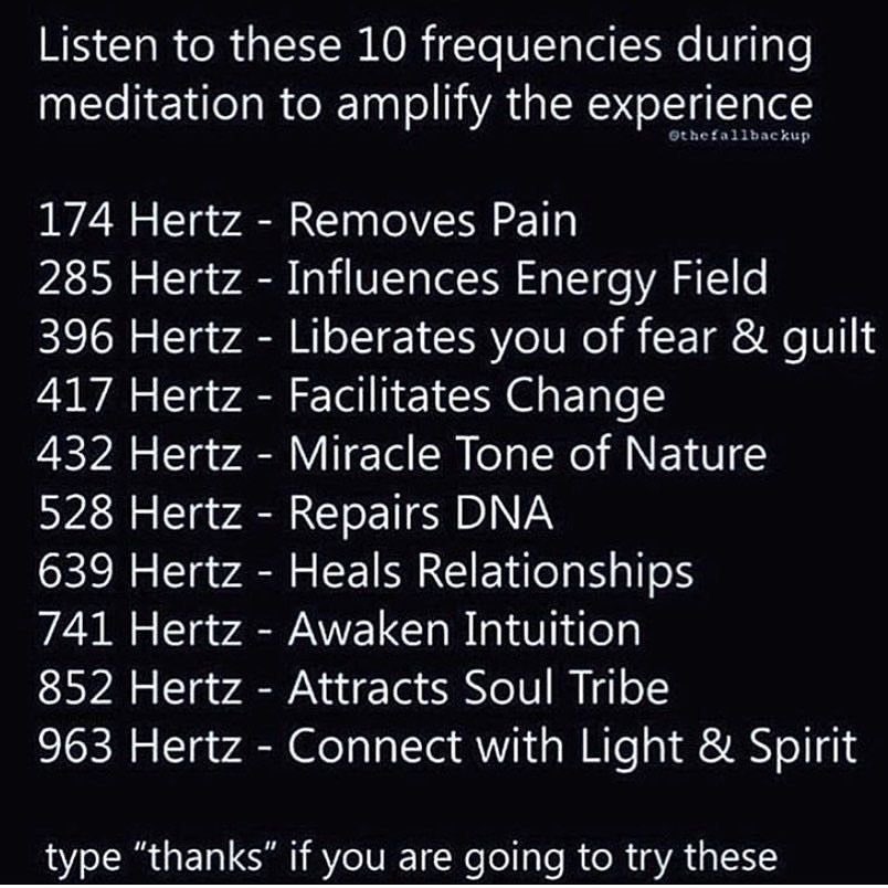 15. So imagine what these frequencies do to you as a whole? If I’m in pain, I listen to a specific frequency. If I need energy. Healing. Lift my mood. So on. There are countless videos on YouTube for any need. Just like what Q shared.