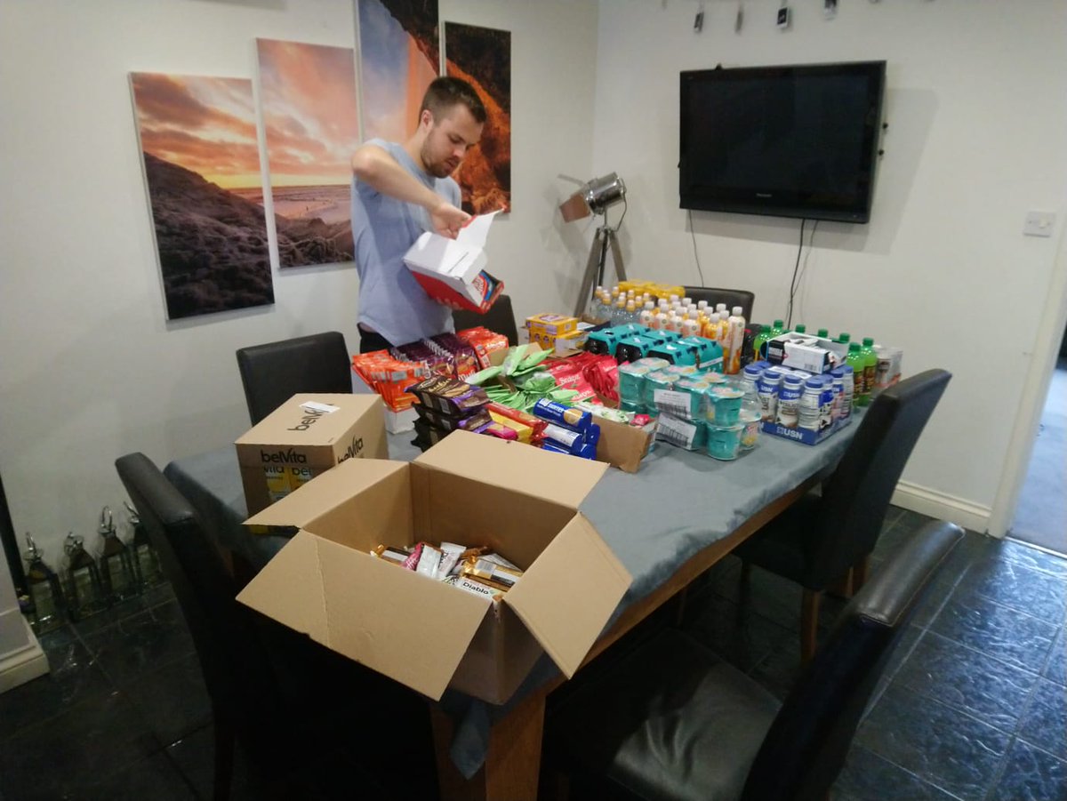 rundraise's tweet photo. Making some goodie bags to distribute to local hospitals!  Supported by the sales of our 'Jurassic Park run' medal, from which 100% of the profits are going to COVID-19 related causes (70 places still available!).  

https://t.co/HSBOPMSNb5

#thankshealthheroes #healthcareheroes https://t.co/y8gCPcMd1s