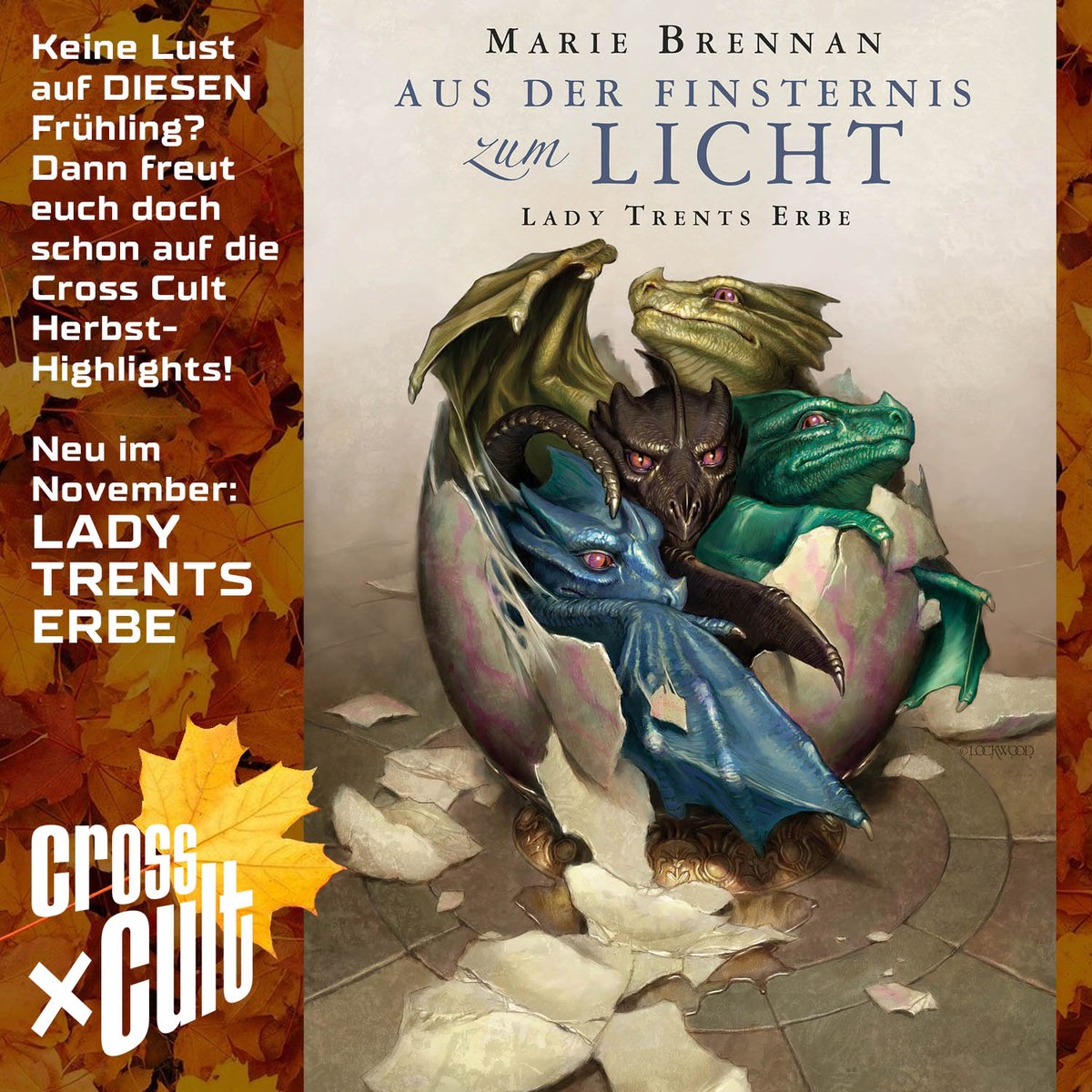 CrossCult's tweet image. Ein weiteres Roman-Highlight im Herbst – die Abenteuer von Audrey Camherst – der Enkeltochter von Lady Trent! Natürlich ebenfalls von Marie Brennan, Autorin von DER ONYXPALAST und der der Bestsellerreihe LADY TRENTS MEMOIREN. #CrossCult #LadyTrent #MarieBrennan #Drachen