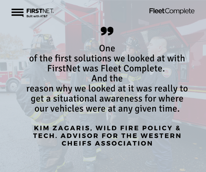 FleetComplete's tweet photo. Give your fleet the situational awareness it deserves with Fleet Complete® for @FirstNet® #FirstNetReady #FirstResponders | Learn more: https://t.co/BliCuAKXtP https://t.co/yu3HAiCC9J