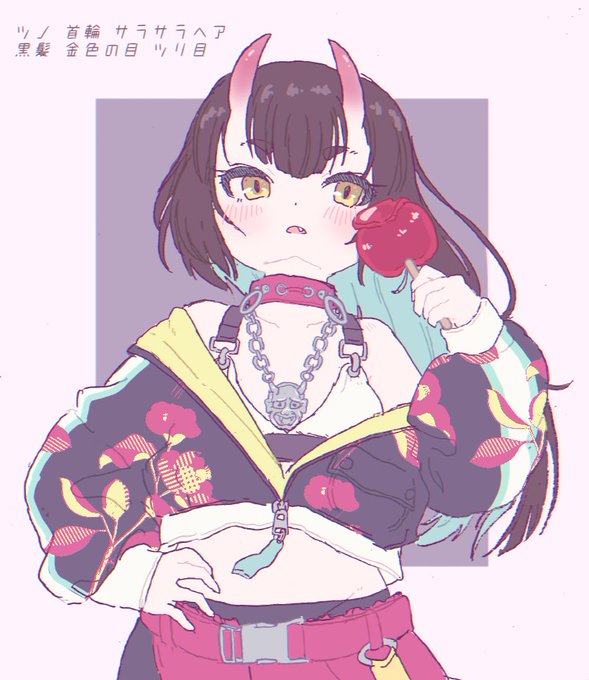 フォロワーと #キャラ被りデザインゲーム をやったよ😉

お題は
☆ツノ
☆首輪
☆サラサラヘア
☆ツリ目
☆金色の目
☆黒髪
でした☺️☺️☺️ 