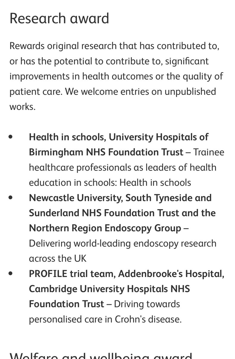 Delighted team shortlisted @RCPLondon Excellence in Patient Care Awards @RI_STSFT @NU_Cancer @UniofNewcastle #COLOSPEED @BritSocGastro @NIHRCRN_NENCumb