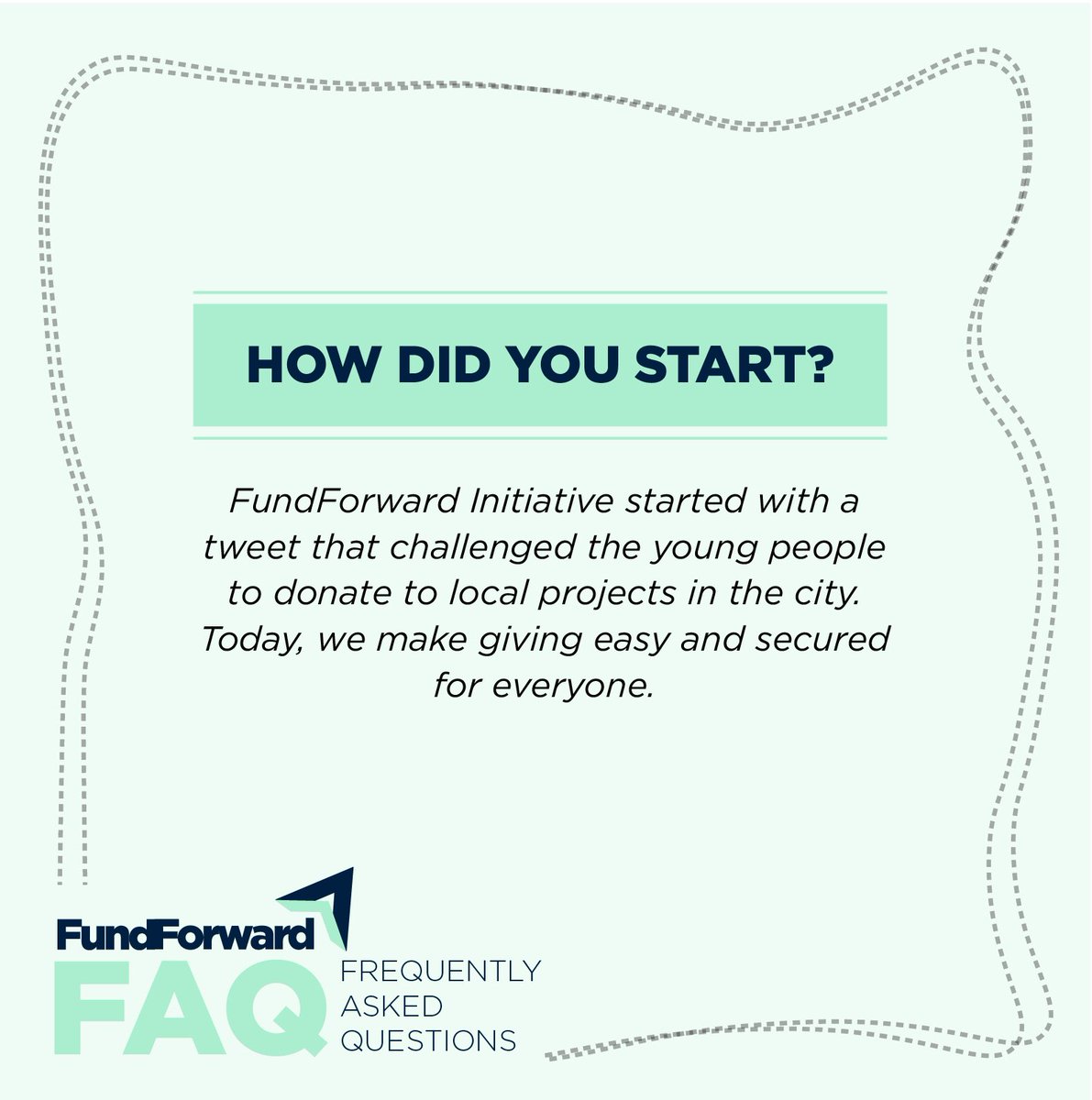 FundForwardCDO's tweet photo. Higala! 

It’s been four days since we started this journey with you and we are extremely thankful.

We want you to get to know us better. 

Here are some Frequently Asked Questions about the #FundForward Initiative. 

Still got questions? Send us a message! https://t.co/pnW12TXBUh