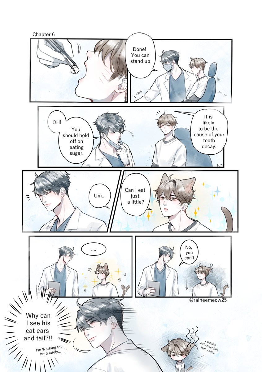 D e n T a r T C5-6 
น้อนเนี้ยวอยากกินหนม เราก็อยากกินเหมือนกัน😂ไม่มีตังแล้ว555 
เผื่อใครไม่รูคุณหมอชื่อ Randy Andersen ส่วนน้อนชื่อ Kate Tran น้า ❤️
#DenTarT #หมอกับมนุษย์แมวของเขา 