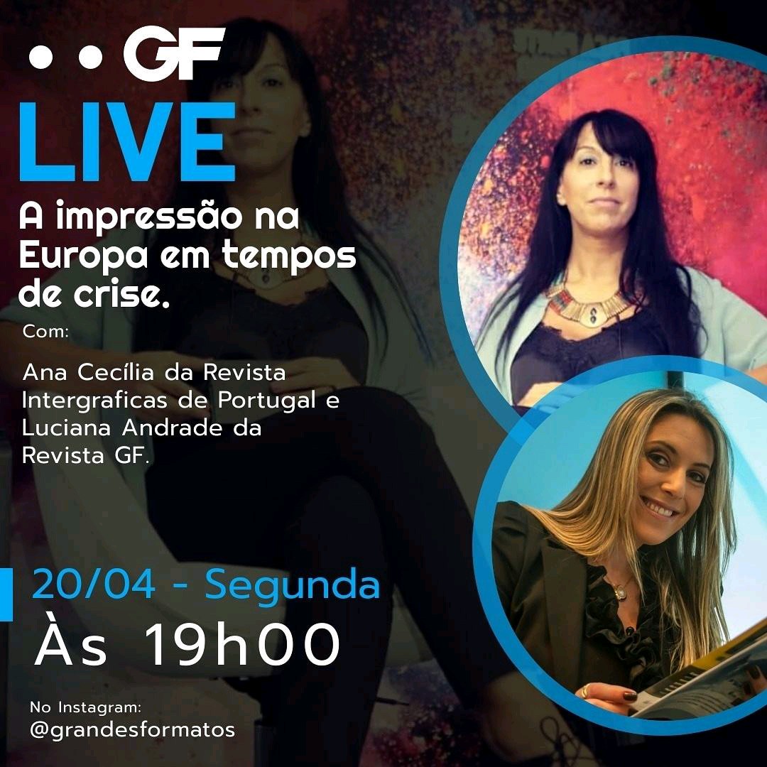 ALMENEPORTO's tweet photo. Dia 20  Abril Ana Cecília, editora da Revista Intergráficas vai estar com Luciana Andrade, editora da Revista brasileira Grandes Formatos a falar sobre o mercado europeu de impressão. Brasil serão 19h  Portugal 22h Instagram da Grandes Formatos.

#intergraficas #lucianaandrade https://t.co/o4JJiWFaOe