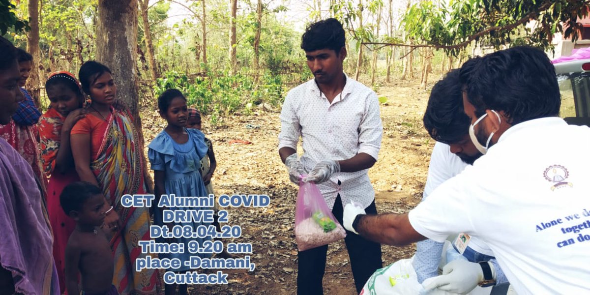 CET_NSS's tweet photo. #Drive2 Distributed Chuda, Sugar, Biscuit, Amul, Soap in #DamaniTribalVillage Cuttack in this Pandemic Situation #COVID19 in association with Students of CET, team NSS, our Alumni, and faculties. CET Family always with needy people #CETFightCorona https://t.co/a0bPgxUA9Z