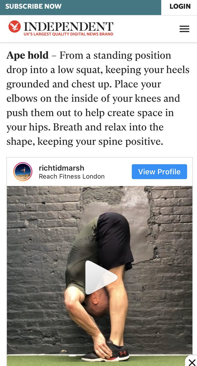 Talking All Things Training At Home with <a href="/Independent/">The Independent</a> Small Space? No Problem! Work your Movement quality: independent.co.uk/life-style/hea… #FitnessMotivation #homeworkout