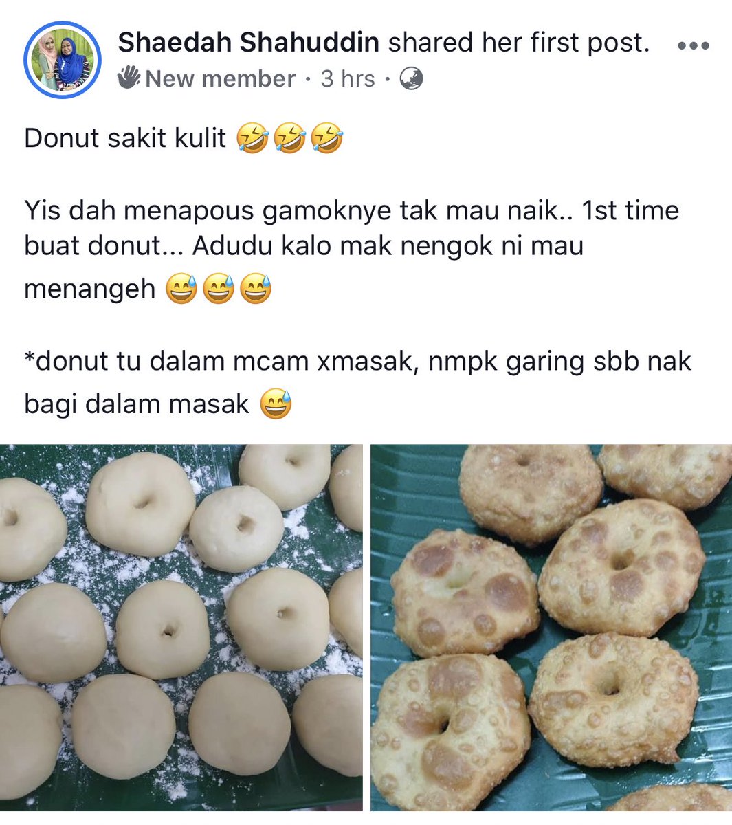 RaufHusin's tweet photo. Aku terhibur betul la dengan group fb ni. Semua share masakan tak jadi. Kelakar bin hodoh betul rupa masakan masing-masing 😂😂😂 https://t.co/QGz1TI2dwU