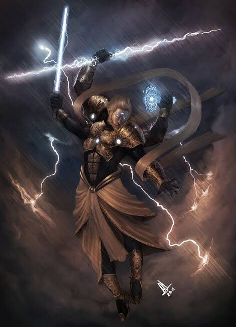 Electricity in hindi is known as vidyut (विद्युत) or bijali (बिजली). Also thunder in hindi is known as bijali.In Hinduism, Indra is considered to be the god of thunder, lightning and rain.According to Brihadaranyaka Upanishad: