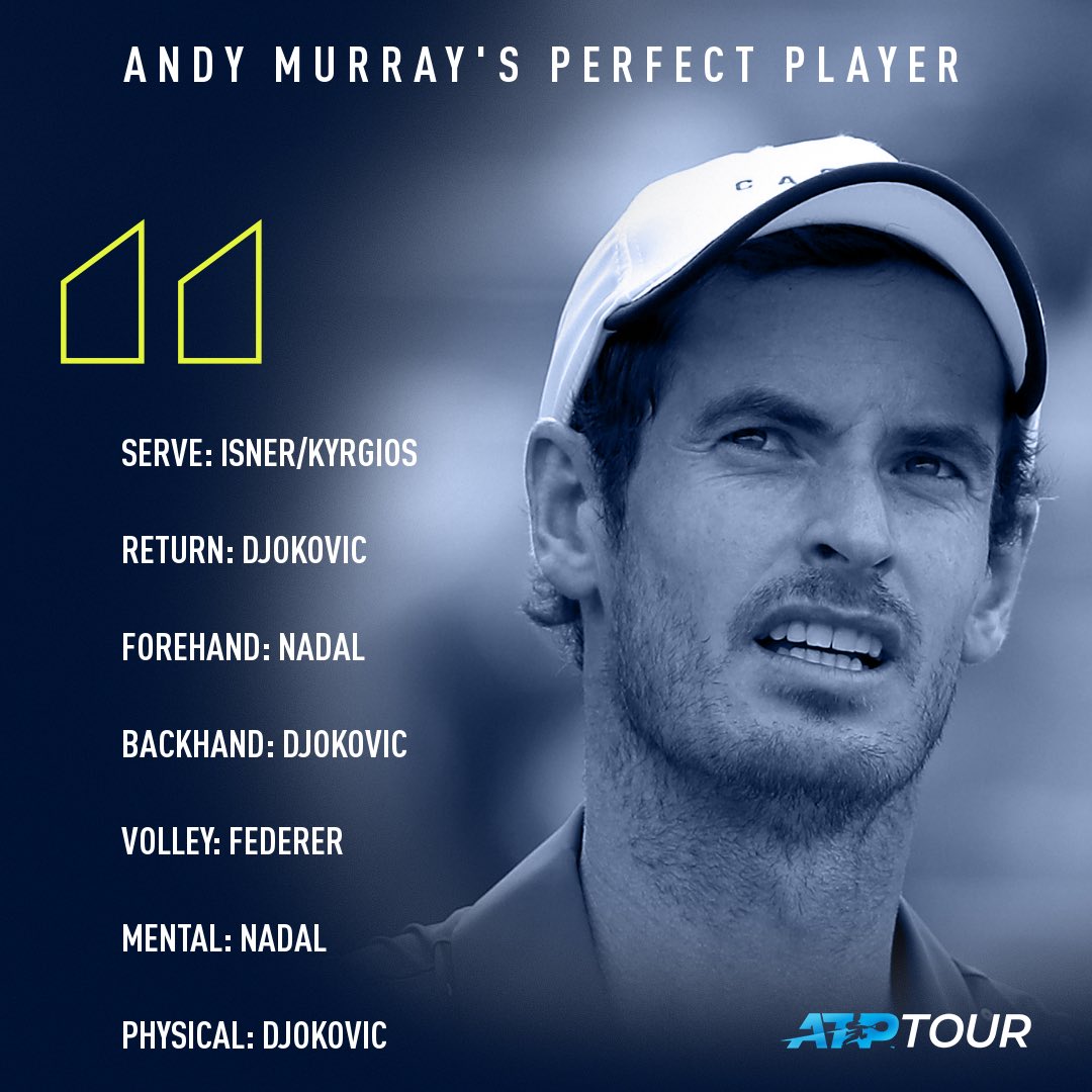 Not too bad 😉

<a href="/DjokerNole/">Novak Djokovic</a> &amp; <a href="/andy_murray/">Andy Murray</a> made their picks!

How would you build your perfect player? 🤔