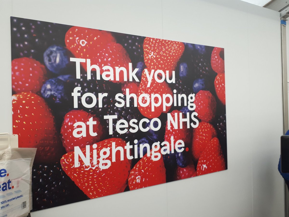 Fantastic to open our store at the NEC Nightingale hospital. Brilliant job from everyone involved in 2 weeks. #ThankYouNHS