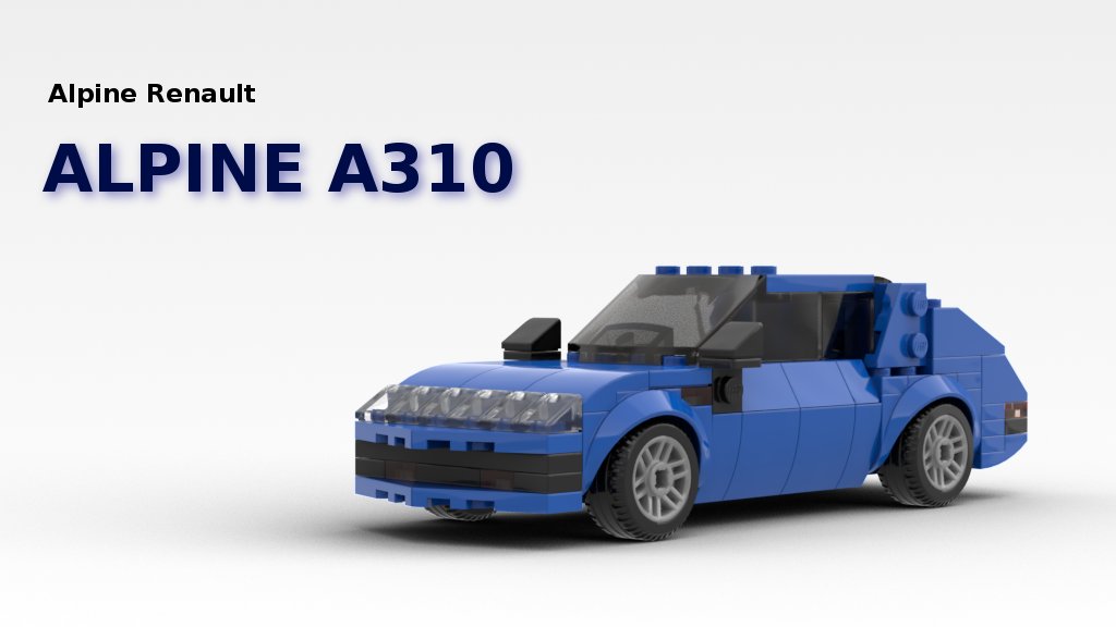めしもと アリオンゲタ車仕様 Twitter પર ミサトの愛車でおなじみ ルノー アルピーヌ A310をlddで組んでみました Lego