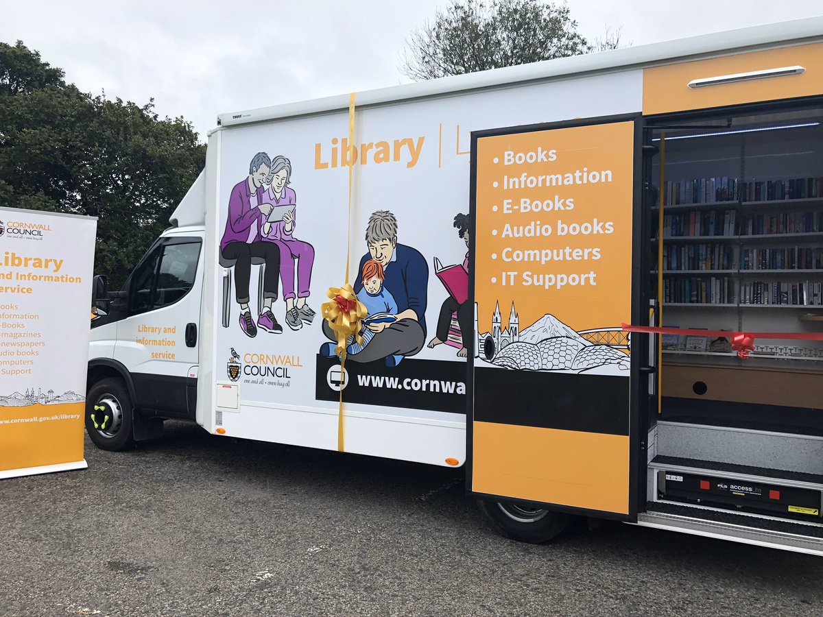 EdwinaHannaford's tweet photo. Great partnership working from @LibraryCornwall  @CornwallCouncil who have lent @cornwallhousing our mobile library vehicle to help them reach a number of rough sleepers housed in caravan parks. They will use the van as a mobile office space for support staff &amp; other agencies. https://t.co/Hs7UkqUvVh