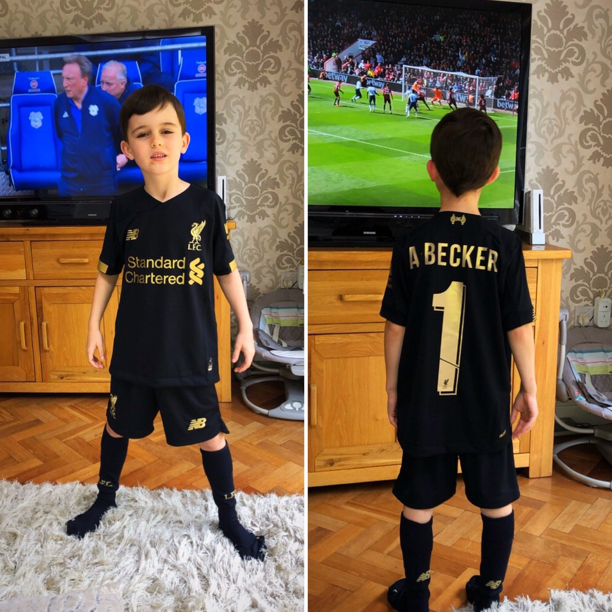 Hi <a href="/trentaa98/">Trent AA</a> &amp; <a href="/Alissonbecker/">Alisson Becker</a> I wouldn’t normally do this but it’s my son Anthony’s 8th birthday today he’s a mad little red &amp; we are stuck in on this lockdown, I was wondering if you had the time to send him a tweet to say happy birthday he idolises you both <a href="/LFC/">Liverpool FC</a> #LFC 🔴⚪️🎂