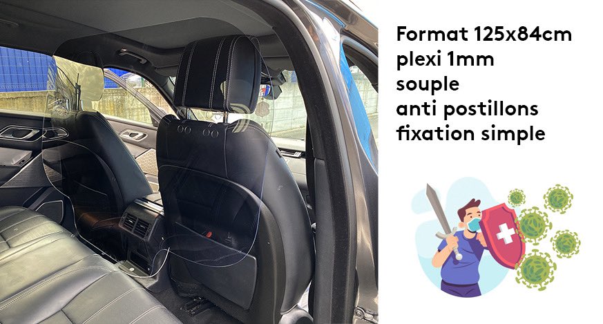 COMOPRINT's tweet image. VTC / Taxi optez pour une barrière de protection supplémentaire ! 39€HT dispo sur COMOPRINT.com #coronavirus #Covid_19 @TAXISG7 @UberFR @Kapten @LNTParisiens