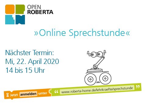 RobertaIAIS's tweet image. #SaveTheDate: Am Mittwoch greifen wir Euch wieder virtuell unter die Arme 💪 Ihr habt Fragen zur Programmierung mit #OpenRoberta oder wollt Eure SuS und Kids #zuhause für #MINT-Themen begeistern? Meldet Euch an 🤓
🗓 Mi, 14-15 Uhr
👉 roberta-home.de/sprechstunde
#schule #eltern #twlz