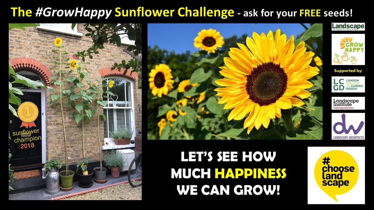 davies_white's tweet photo. @UNICEF_uk @UNICEF_uk We’re supporting the #GrowHappy #SunflowerChallenge. We want to see how much happiness we can all grow this summer. Imagine our gardens &amp; window sills full of sunflowers. The lovely folk at @LandscapeEvent are even providing FREE seeds. Perfect for children of ALL ages https://t.co/yqMIkZfVUR