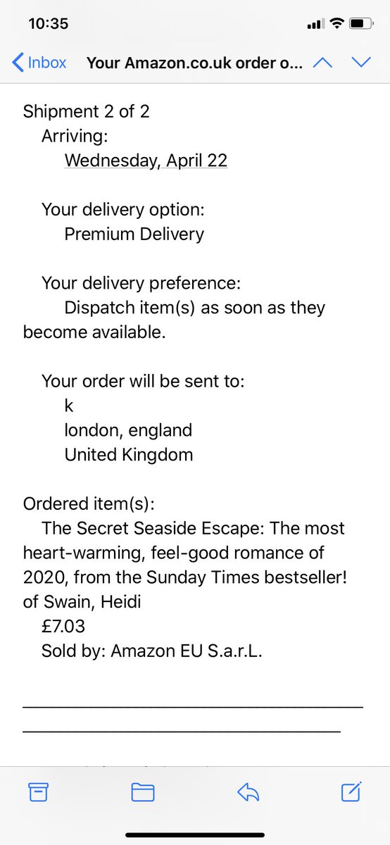 mulcahy_kerry's tweet image. So my husband goes shopping for us on a Wednesday so he couldn’t get my @Heidi_Swain #TheSecretSeasideEscape for me so I had to order it online but it’s not coming till next week 🙁📚
