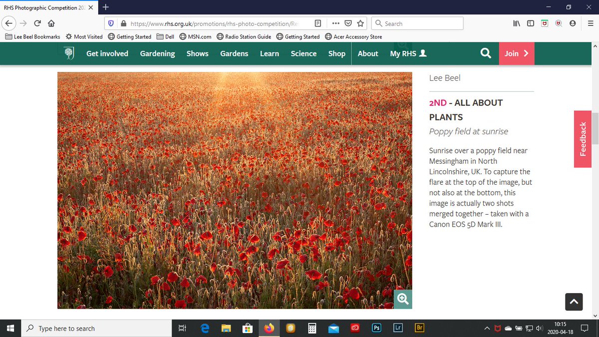 Pleased to have 2nd in All About Plants category of #RHSPhotoComp 2020! @The_RHS @CanonUKandIE @manfrotto_uk @Lowepro @LincsSkies @GdnMediaGuild #liveforthestory #loweprobags #poppy #Lincolnshire #photography #poppies #gmgchat #photography