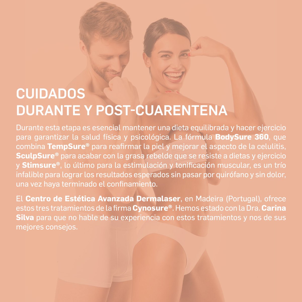 CynosureSpain's tweet photo. La fórmula #BodySure360 combina #TempSure® para #reafirmar la #piel y mejorar la #celulitis, #SculpSure® para acabar con la #GrasaRebelde y #Stimsure® para la estimulación y #TonificaciónMuscular Un trío infalible para lograr un #Cuerpo10 🍏👟👙⛱ @DermaLaserC https://t.co/z2pwqkkI1L