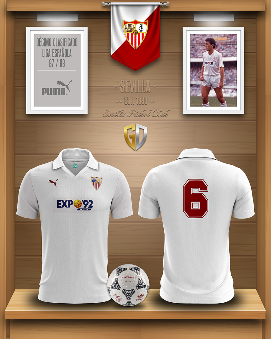 Graphitex on Twitter: "🇪🇦▪️ Sevilla F.C. 🗓▪️Temp. 87/88 🏆 ▪️10º Clasificado. 👕 ▪️Puma. ⚽️ ▪️Francisco Alfaro. / Twitter