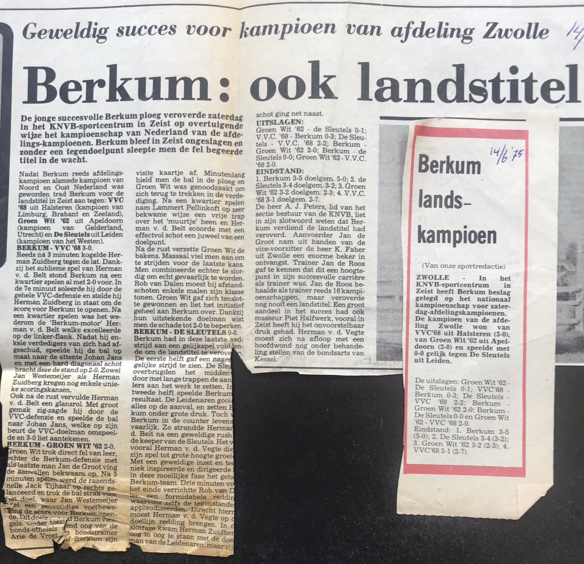vvBerkum's tweet photo. ‘Kijk jongen; toen werd er nog gevoetbald’. 1975. Berkum landskampioenschap afdelingen. PEC niet klaar. @rtvoostsport @sportstentorzwo @DeSwollenaer @WeblogZwolle @sportstentorzwo @voetbalzaterdag @groenwit62 @desleutels @vvc68 @PECZwolle https://t.co/dYCUuPkcDP