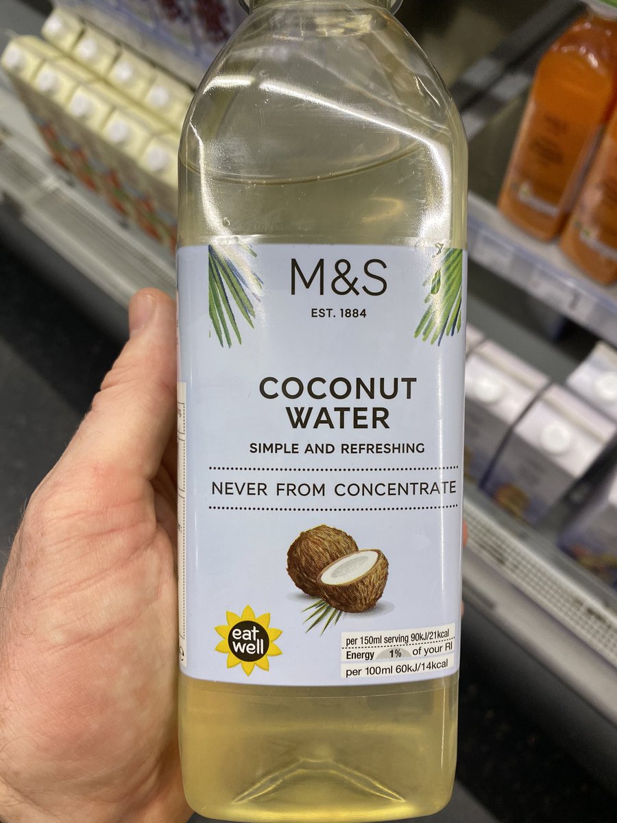 3.4 grammes of sugar per serving!!! Not such a healthy drink #coconutwater #sugar #dentalcare #dentistry