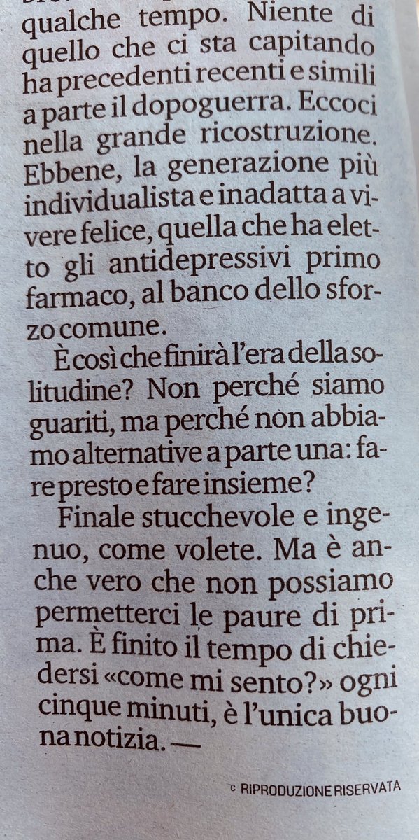 esterviola's tweet photo. Fine dell’era della solitudine. Faremo grandi cose, compagni - non è la speranza che parla, è la mancanza di alternative. Grazie ⁦@TuttoLibri⁩ https://t.co/O693iRUJRc