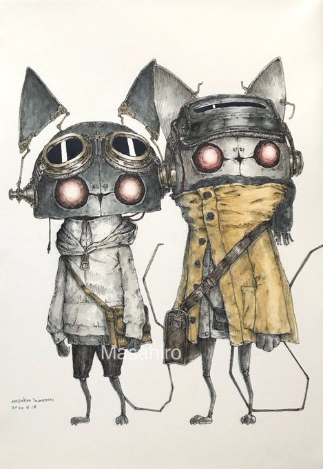 和×スチームパンク×ロボットの研究 」|とんかちしょうねんのイラスト