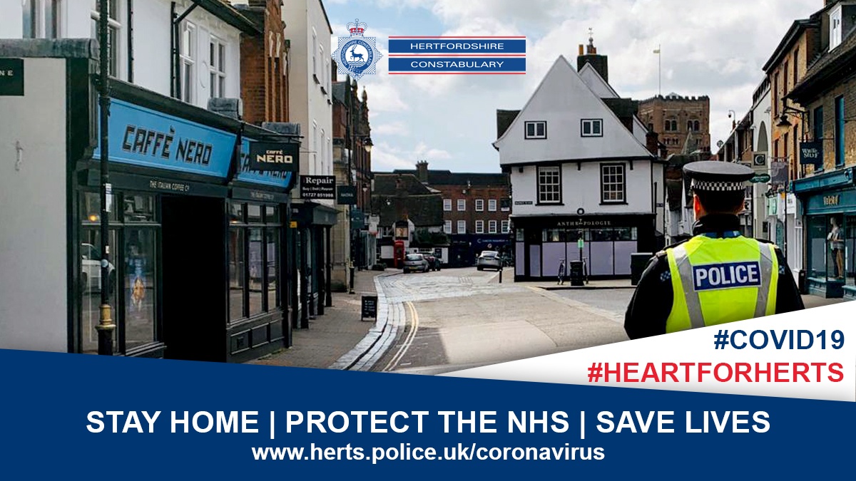 You may have seen some conflicting reports following the extension of lockdown about changes in the guidance. Please be aware that nothing has changed – we are all still being asked to #StayAtHome unless absolutely necessary. #COVID19 #HeartForHerts