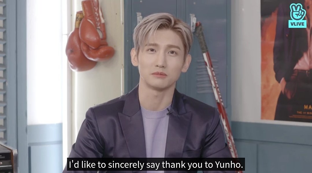 "He's been passionately cheering me on as if it's his own thing. So I'd like to take this time to say, my older bro I'd like to sincerely say thank you to Yunho"  #TVXQ  #MAX_CHOCOLATE    #심창민의초콜릿_당도MAX  #당도MAX_최강창민초콜릿_D_1  #MAX  