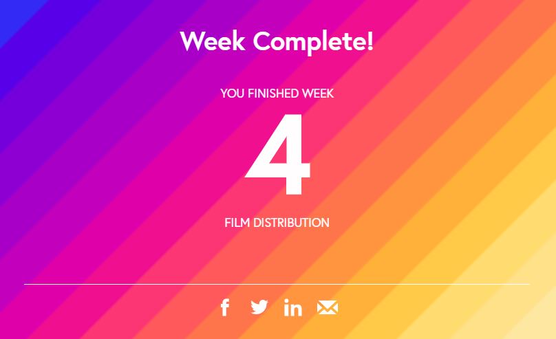 dmhwhite's tweet photo. What a difference a week makes! I've now completed my first @FutureLearn course on #Film Distribution!
From acquisition and marketing to artwork and bookings, it covered a lot, with some great insight from industry speakers 📽️> https://t.co/HCmTpkkK7n #FLFilmDistribution https://t.co/0Zqcqzv02g