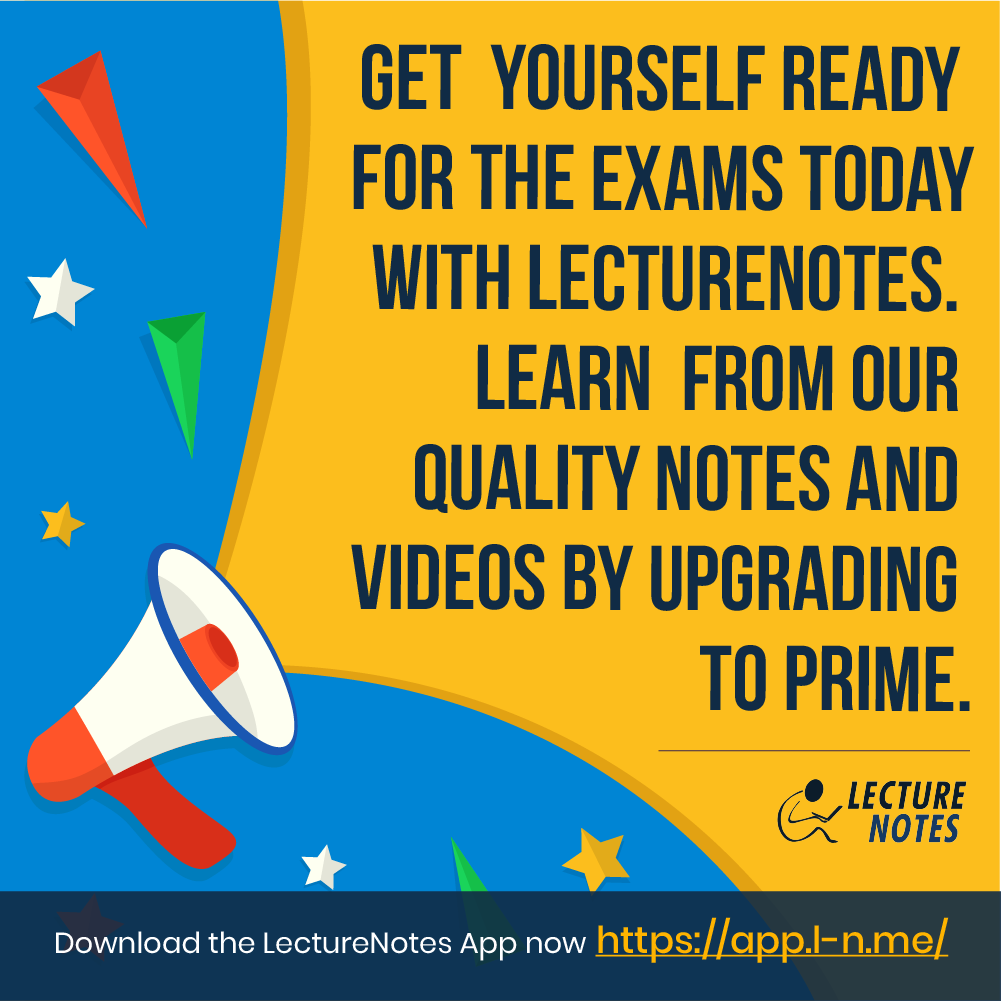 LectureNotesIN's tweet photo. Get yourself ready for the exams today with LectureNotes. Learn from our Quality Notes and videos by upgrading to PRIME. Download the LectureNotes App now https://t.co/JxBSM4AqLY

#Prime #LectureNotes #QualityNotes #Learn #Education https://t.co/Nl5m6WUGjA