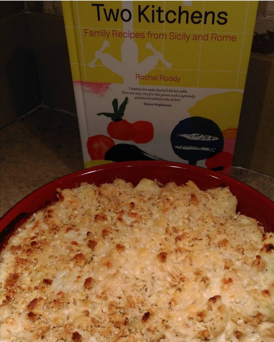 Bobbiemlryan's tweet photo. Here's Cauliflower Cheese with Parmesan & White Beans from #TwoKitchens by @racheleats published by @headlinepg #DubrayDishes https://t.co/CjbApwzIm7