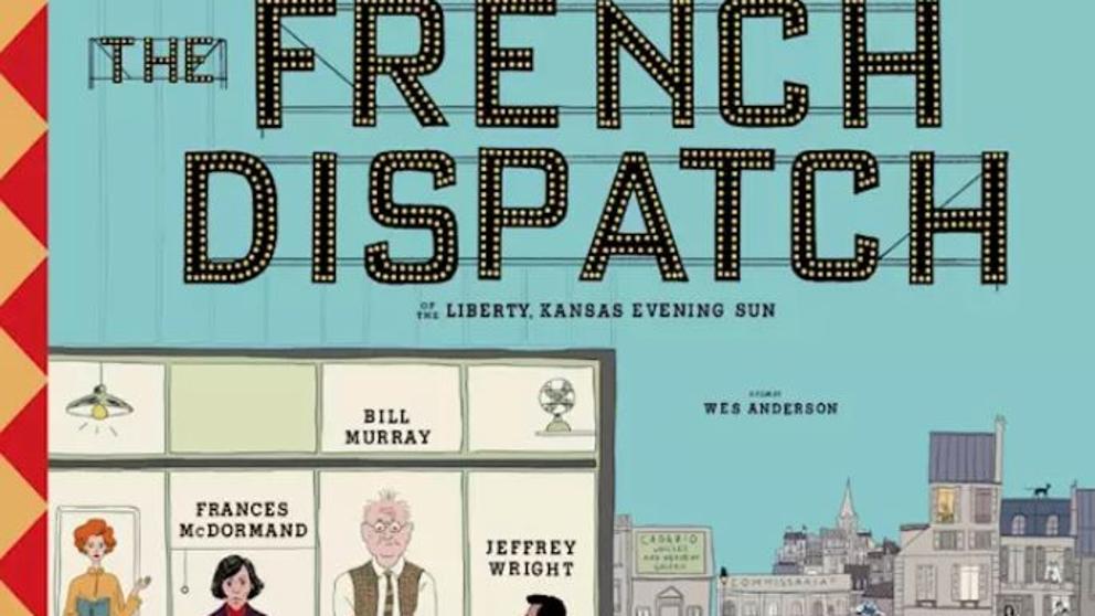 klaustoon's tweet image. #comcs, #film, &amp;amp; #architecture: Spanish illustrator Javi Aznarez's poster for Wes Anderson's upcomimg 'The French Dispatch [of the Liberty, Kansas Evening Sun]' (@French_Dispatch, 2020) itsnicethat.com/news/erica-dor…